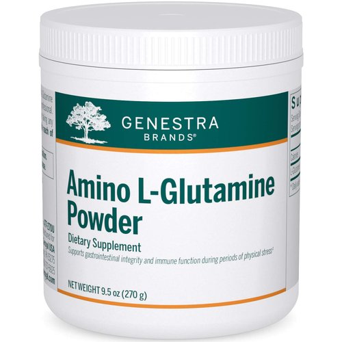 Genestra Brands Amino L-Glutamine Powder | Amino Acid Supplement for GI and Immune Health | 9.5 Ounces