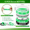 Aoriher Soccer Party Favors Set, Soccer Goodie Bag Fillers, Toy Whistle, Stickers Stress Ball Keychain Silicone Bracelet Erasers for Birthday Party Supplies