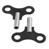 A.I.FORCE Antique Clock Repair Kit, 2 Packs Winding Key for Wall Clocks, Alarm Clocks and Wind Chain Repair (4.5mm & 0.177 Inch Hole)
