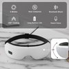Eye Massager with Heat, Heated Eye Mask for Dry Eyes, Bluetooth Music Rechargeable Eye Care Massager Device for Eye Relaxation, Relieve Eye Strain Dry Eyes, Improve Sleep, White