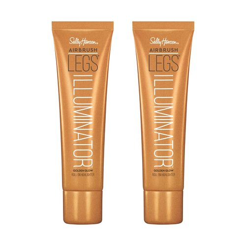 Sally Hansen Airbrush Legs® Illuminator™, Leg Makeup, Golden Glow, Easy Application, Flawless Looking Legs, Rollerball Applicator