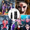 Go Ho Cream-Blendable Purple Face Paint Stick (1.06 Oz),Full-coverage Purple Body Paint Stick for Adults Children Halloween Cosplay SFX Makeup,Waterproof Purple Eye Black Stick