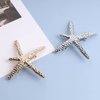 Yheakne Starfish Hair Clip Barrette Gold Hair Barrette Metal Hair Holder Headpieces Decorative Headwear Cute Hair Clip Hair Accessories for Women and Girls Gifts (Silver)