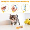 MAIYU Cat Toys Springs Balls Set 12 Pack - 6 PCS Cat Toy Balls Woolen Yarn Balls - 6 PCS Cat Spring Tube Toys Interactive Cat Chew Toy for Cat Kitten (Random Color)