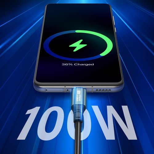 SinLoon Coiled USB C to USB C Cable USB 3.2 Type C 20Gbps PD 100W 8K@60Hz Fast Charging Data Cable for Phone, Tablet and Other USB Devices C-1.8M (Male to F)