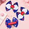 Back to School Hair Bows, Beleki 2PCS School Apple Hair Clip Grosgrain Hair Bows Fully Lined Alligator Clips First Day of School Hair Accessories for Classroom Girls Students