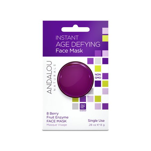 Andalou Naturals Instant Age Defying 8 Berry Fruit Enzyme Face Mask Pod, 0.28 Ounce