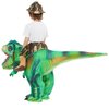 COMIN Inflatable Dinosaur Costume Kids, Green T Rex Dinosaur Blow Up Costume Riding on Dino Halloween Costumes Funny for Family Party 36"