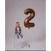 Dark Brown 3 Balloon, Coffee Brown Number Balloons 40 Inch, Chocolate Brown 3rd Birthday Decorations for Kids Girls Boys, Men Women Brown Party Supplies for Party Decorations, Number 3 Balloon