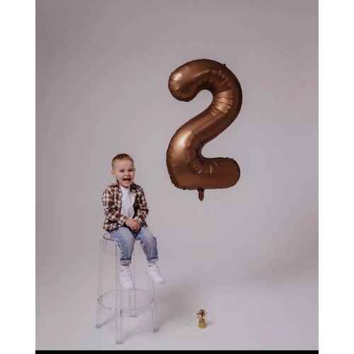 Dark Brown 3 Balloon, Coffee Brown Number Balloons 40 Inch, Chocolate Brown 3rd Birthday Decorations for Kids Girls Boys, Men Women Brown Party Supplies for Party Decorations, Number 3 Balloon
