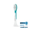 Philips Sonicare for Kids 7+ Genuine Replacement Toothbrush Heads, 2 Brush Heads, Turquoise and White, Standard, HX6042/94