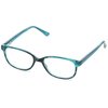 Sofia Vergara x Foster Grant Women's Alicia Reading Glasses Rectangular, Crystal Teal, 50 mm + 1.75