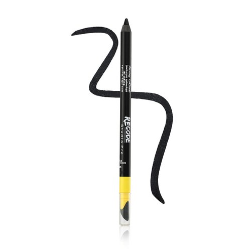 Recode Turning Heads Crayon Gel Eyeliner Pencil comes with Smudger on other side, longlasting, Water-proof & smudge-proof Formula, Black, 1.2gm