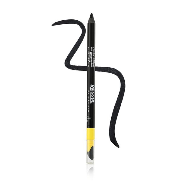Recode Turning Heads Crayon Gel Eyeliner Pencil comes with Smudger on other side, longlasting, Water-proof & smudge-proof Formula, Black, 1.2gm