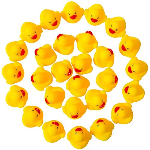 Rubber Ducky Baby Bulk Bath Toy Shower Birthday Party Favors Gift, Set of 50