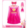 Jeowoqao Princess Dresses for Girls, Princess Dress Up Clothes Little Girls Princess Costumes with Capes Toys Christmas Birthday Gift for Toddler Girl Age 3-6