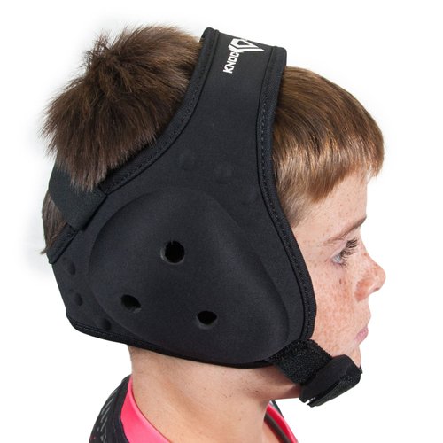Wrestling Headgear - Adjustable Velcro Straps, Adjustable Chin Guard, Ventilated Ear Holes