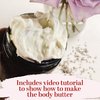 Better Shea Butter Body Butter Making Kit - DIY Kits for Adults (Raw Shea Butter, Almond Oil, Coconut Oil, 2 Jars) & Recipe Card with Link to Video Tutorial - Natural Whipped Body Lotion Making Kit