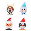 Hemoton 4 Pcs Plastic Wind Up Toys for Kids Christmas Stocking Stuffers, Jumping and Walking Clockwork Toys for Christmas Party Favors Supplies Gift Goody Bag Filler