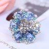 Ruihfas 4Pcs Fantastic Women Girls Crystal Bangs Clips Bridal Wedding Mini Hair Claw Clip Hair Pin 1.18×0.98 inch