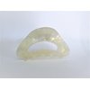 Generic Pearly white iridescent marbled design arch hair claw clip