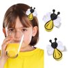 Yellow Hair Clip for Girls Cute Bee Hair Accessories Spring Hair Barrettes for Hair Styling Accessories Handmade Bee Hair Clips 2Pcs