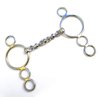 Lift Sports New Waterford Mouth 3 Ring Dutch Gag Horse Bit Snaffle Stainless Steel Silver Polish (5 Inch)