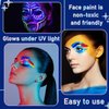 Glow in The Dark Face Body Paint Crayons Kit,Luminous Neon Face Paint Sticks,Fluorescent Face and Body Black Light Paint Markers for Halloween Mardi Gras Parties Masquerades Makeup