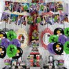 Villains Movie Birthday Party Supplies, Villains Theme Birthday Party Decorations, Includes Cupcake Toppers Banner ,18 Balloons,Villains Halloween Theme for Birthday Party
