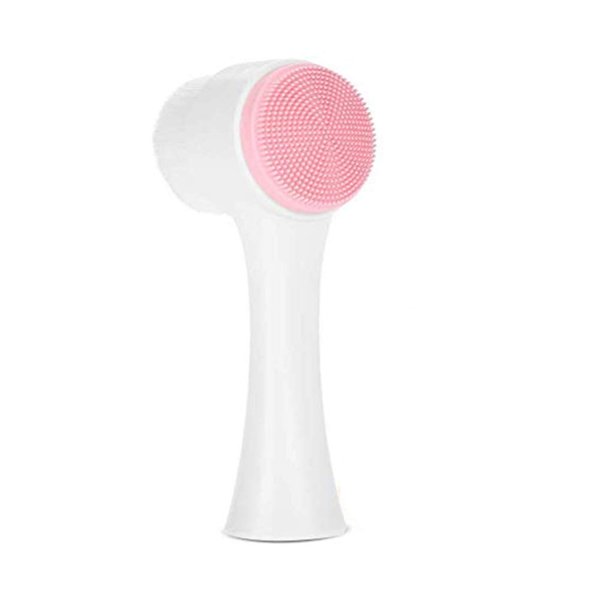 Facial Cleansing Brush, Double Sided Clean & Exfoliating & Massage Soft, Silicon Face Pore Cleanse, Blackhead, Dry or Wet Multi-Purpose()