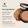Carolina Cosmetics - Plant-Based Pressed Powder Bronzer in Caro In Cairo Shade - 0.42 oz Matte Finish - Gluten Free, Vegan, Non GMO - With Rice Powder, Jojoba & Grape Seed Oil for Oil Absorption