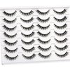 Pooplunch False Eyelashes Wispy Cat Eye Look Natural Clear Band Fluffy Short Accent Lashes Faux Mink Lashes Fake Eyelashes 14 Pairs Pack