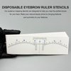 20pcs Microblading Eyebrow Stencil Disposable Eyebrow Ruler Sticker Brow Measuring Tools Permanent Makeup Supply PMU Accessories (20pcs/bag)