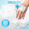 JJ CARE Non Woven Gauze [400 Count], 2x2 Non Woven Gauze Pads for First Aid, 4-Ply Dental Gauze, Lint-Free Esthetic Wipes, Gauze Sponges for Wound Care