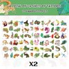 144PCS Reptile Party Favors Reptile Temporary Tattoos Alligator Lizard Gecko Snake Turtle Themed Tattoos Stickers for Kids Reptile Party Supplies Decorations Jungle Gift Classroom Prize Rewards