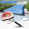 Car Shark Fin Antenna Cover, Roof Aerial Base AM/FM Radio Signal for Car SUV Truck, Vehicle Shark Fin Shape Cover with Adhesive Tape, Car Accessories Antenna Replacement Fits Most Cars (Black)