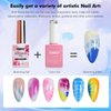 FZANEST Clear Blooming Gel 15ml UV LED Blossom Gel Polish For Spreading Effect Marble Natural Stone Gel Nail Polish 15ml UV LED Soak Off