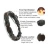 LOLIAS 24 Pcs Woven Leather Bracelet for Men Women Cool Leather Wrist Cuff Bracelets Adjustable