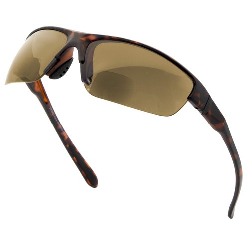 VITENZI Bifocal Sunglasses for Men and Women Sport Wrap Around Reading Sun Tinted Glasses with Readers - Rome in Tortoise 1.50