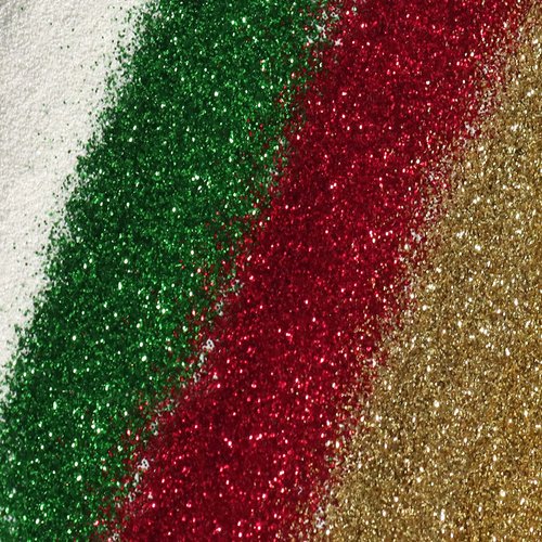 Laza Ultra Fine Glitter Powder, 4 Colors 320ml Craft Glitter Sequins, PET Extra Fine Glitter for Christmas Balls Resin, Nail Arts, Epoxy Tumbler, Decoration, Weddings, Card, Scrapbooking - Christmas