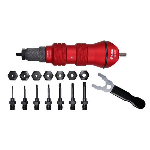 Astro Pneumatic Tool ADN14 Rivet Nut Drill Adapter Kit