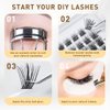 Natural Look False Eyelashes, Lash Clusters Kit, Perfect for a Fuller Eyelash Look| Lash Extension Kit. Glamour by Forerunner