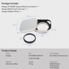 Haoge Lens Hood Metal Squaret for Fujifilm Fujinon XF27mmF2.8 R WR Lense Hood Silver