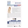Truform 20-30 Mmhg Compression Stockings for Men & Women, Thigh High Length, Dot Top, Closed Toe, Beige, Medium (20-30 Mmhg)
