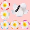 20pcs 2.75 Inch Hawaiian Flower Hair Clips,Hawaii Plumeria Hair Clip Beach Flower Headpieces for Wedding Party (Random)