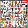 Generic 96PCS Knight Temporary Tattoos Medieval Birthday Party Supplies Favors Decorations Super Cute Fake Tattoos Stickers for Boys Girls School Classroom Rewards Gifts Ideal Halloween