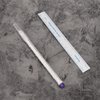 10pcs Tattoo Marker Pen, Surgical Microblading Marker Pen with Paper Ruler, Waterproof Disposable Tattoo Marker for Skin, Eyebrow, 0.5mm Head, Blue