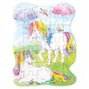 Playhouse Rainbow Unicorns 25-Piece Die-Cut Shaped Mini Puzzle for Kids