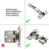25 Pack Rok Hardware Soft Close Damper for Cabinet Doors/Compact/SoftClose Cabinet Adapter/Hardware/Hinge Polished Nickel Finish, SCD103