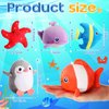 12 Pcs Mini Ocean Animal Plush Toys Sea Creatures Stuffed Toy Soft Plush Sea Life Small Stuffed Animals Plush Keychain Decorations for Carnival Prizes Christmas Tree Birthday Party Bag Fillers